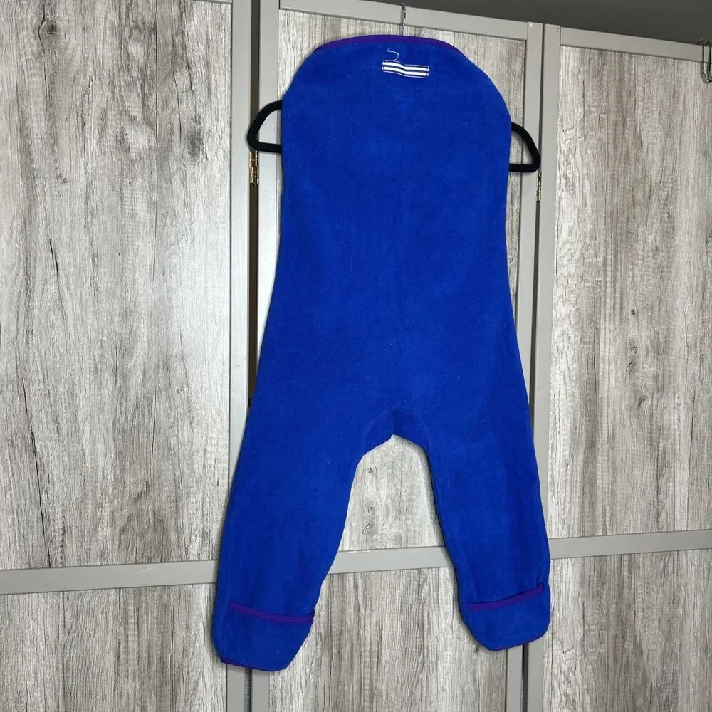 Cozey 7 TrailHopper Overalls Fleece Zipper Wearable Blanket Size 18 - 2T Blue